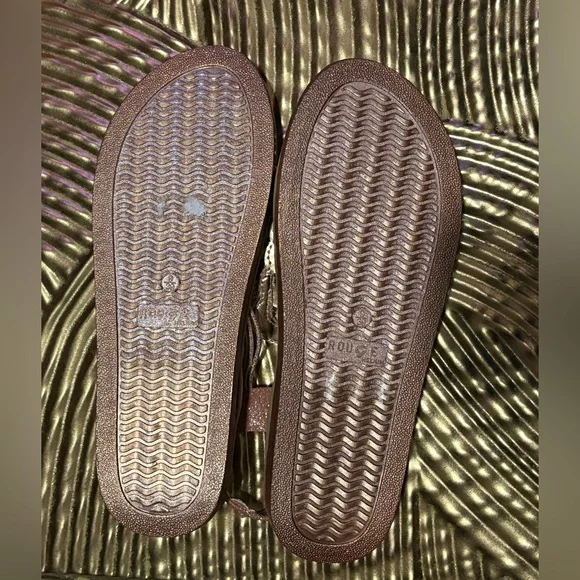 Rose Gold Glitter Sandals - Picture 9 of 9
